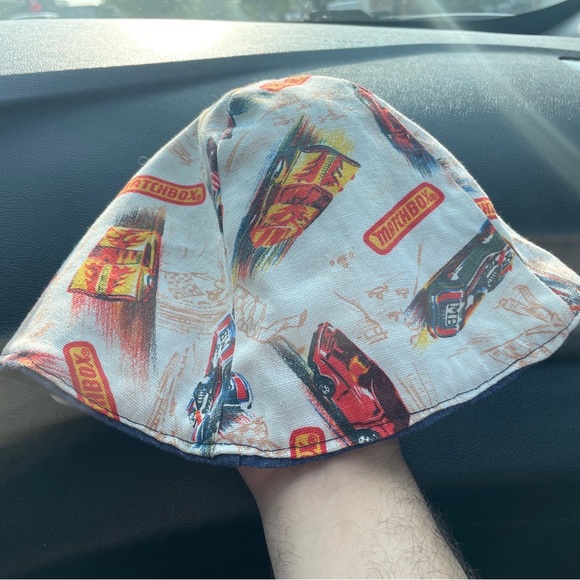 Matchbox Fisherman Bucket Hat Denim Child Size Vintage 1970s 1980s - Picture 2 of 4
